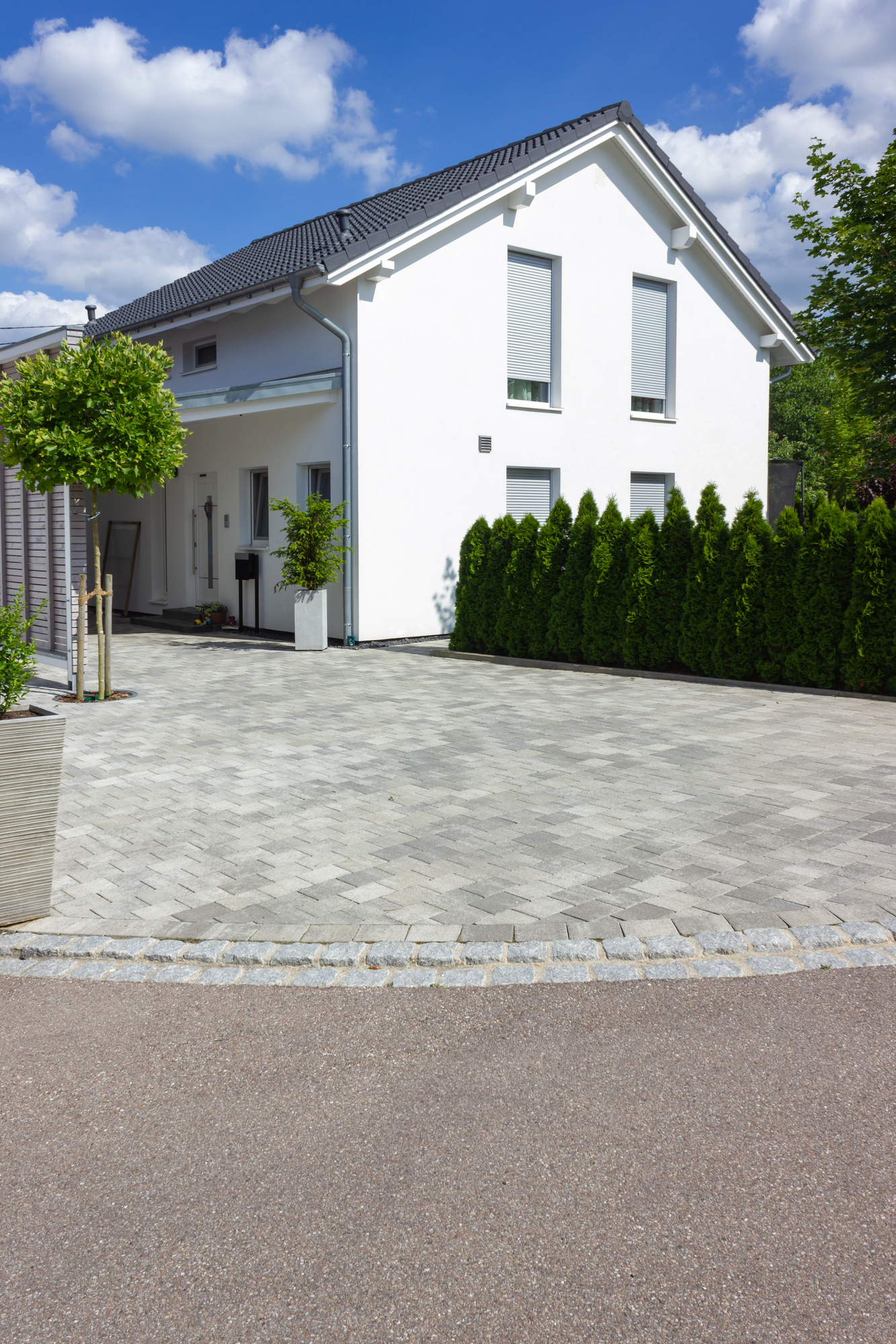 Einfahrt gepflastert_GundDR Bau_Niederösterreich
